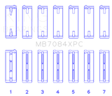 King Engine Bearings Toyota 2JZGE/2JZGTE 24V 3.0L pMaxKote Performance Main Bearing Set - Size STDX