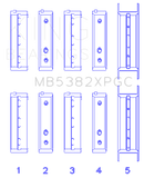 King Subaru EJ20/EJ22/EJ25 Including Turbo pMaxKote Performance Main Bearing Set - Size STDX