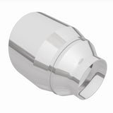 MagnaFlow Tip Stainless Double Wall Round Single Outlet Polished 4.5in DIA 2.5in Inlet 5.75in Length
