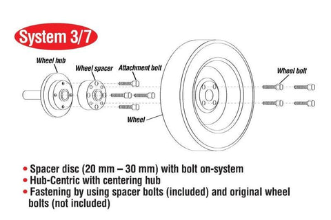 Eibach Pro-Spacer 15mm Spacer / Bolt Pattern 5x100 / Hub Center 57.1 for 96-01 Audi A4 (B5)
