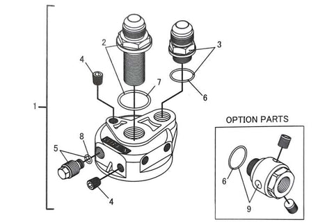 GReddy Type G Oil Block Assembly .75x16 AN10