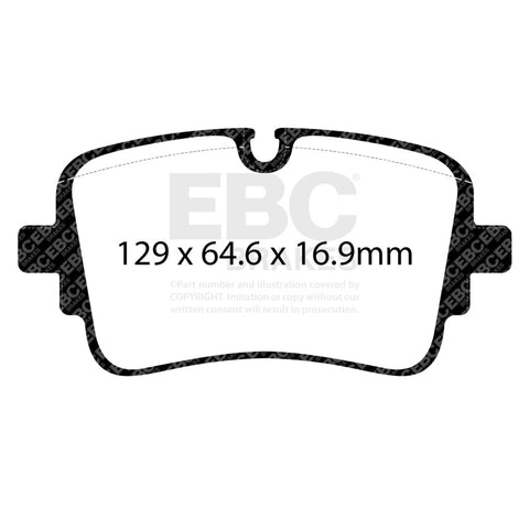 EBC 2020+ Audi A8 Quattro (D5) 3.0TT Yellowstuff Rear Brake Pads