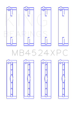 King Engine Bearings Nissan VR38DETT pMaxKote Crankshaft Main Bearing Set - Size STDX