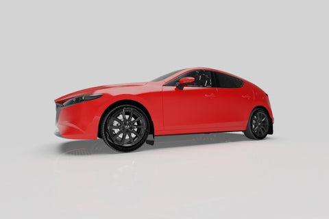 Rally Armor 19-25 Mazda3 Hatchback Black UR Mud Flap w/Dark Grey Logo