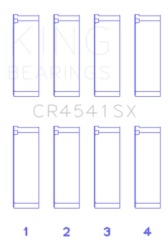 King Engine Bearings Bearings Honda F23A/F23Z/K20A3 Connecting Rod Bearing Set