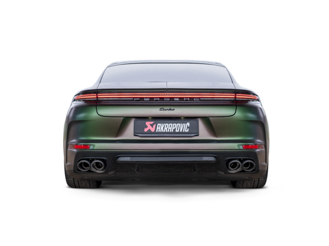Akrapovic 2024+ Porsche Panamera Slip-On Line (Titanium) w/ Carbon Tips: Requires V6 or V8 fit kit