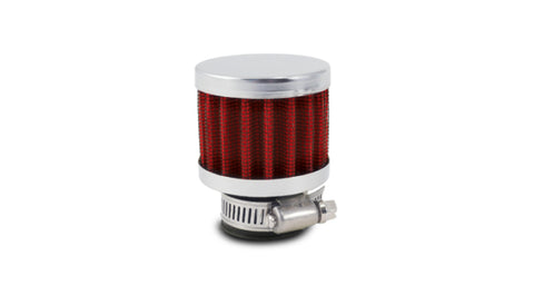 Vibrant Crankcase Breather Filter w/ Chrome Cap 1.25in 32mm Inlet ID