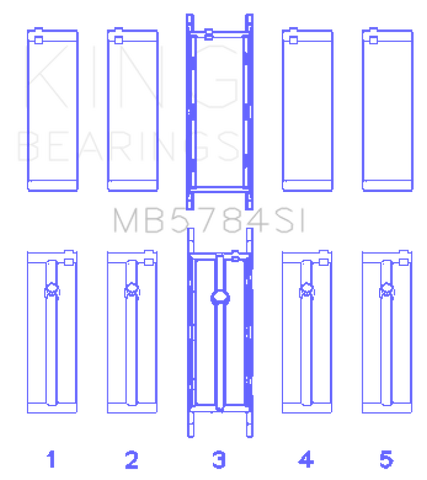 King Engine Bearings BMW N20/B20 Crankshaft Main Bearings