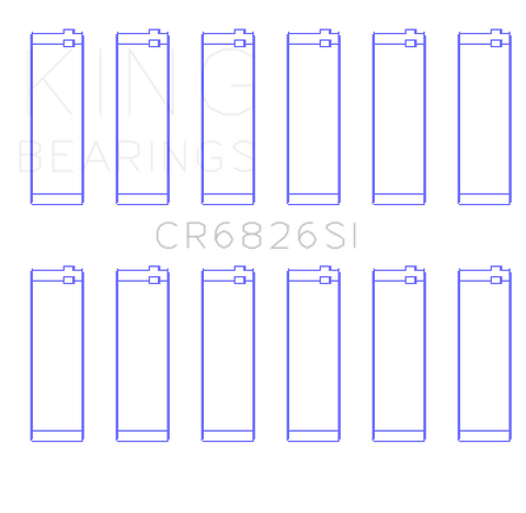 King Engine Bearings Holden 175/190 3.6L (Size +0.25mm) Connecting Rod Bearing Set