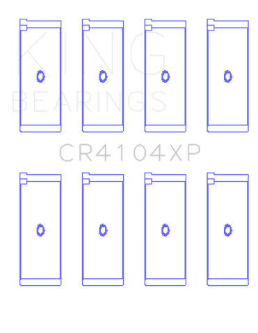 King Engine Bearings Audi/VW 83-03 1.6L/1.8L/2.0L Performance Rod Bearing Set - Size STDX