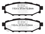 EBC 12+ Subaru BRZ 2.0 (solid rear rotors) Redstuff Rear Brake Pads