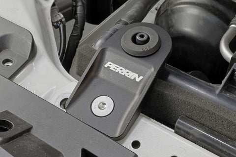 PERRIN 08-14 Subaru WRX/STI / 08-11 Impreza / 08-10 Outback Upper Radiator Bracket Set - Black