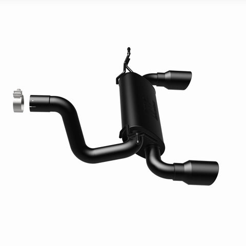 MagnaFlow 2018+ Jeep Wrangler 3.6L Dual Black Tip Axle-Back Exhaust