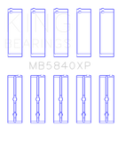 King Chrysler/Dodge Gen 3 Hemi 5.7L/6.1L/6.4L Crankshaft Main Bearing Set (Set of 5) - Size STDX