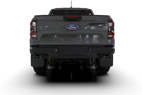 Rally Armor 23-25 Ford Ranger Raptor Black UR Mud Flap Grey Logo