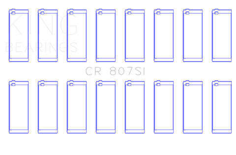 King Engine Bearings Chevy LS1/LS6/LS3 Silicone Bi-Metal Alum Rod Bearing Set - Size STD