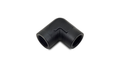 Vibrant 3/8in NPT 90 Degree Female Pipe Coupler Fitting