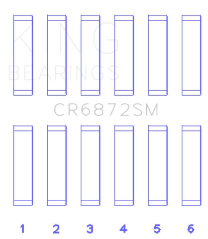 King Engine Bearings Toyota 1GR-FE Connecting Rod Bearing Set - Size STD