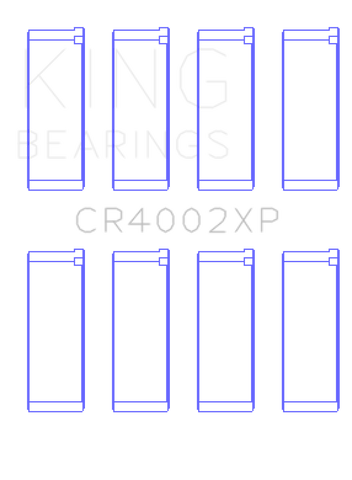 King Engine Bearings Mazda B6/B6-T/ZM/B3/B5 Connecting Rod Bearings (Set of 4) - Size +.026mm