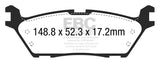 EBC 15+ Ford F150 2.7 Twin Turbo (2WD) Electric PB Greenstuff Rear Brake Pads