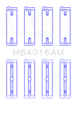 King Engine Bearings Mitsubishi 181CI 3.0L 6G72 V6 Main Bearing Set - Size STD