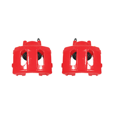 Power Stop 90-01 Jeep Cherokee Front Red Calipers w/o Brackets - Pair