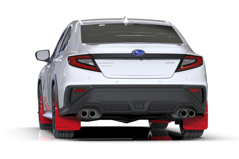 Rally Armor 22-25 Subaru WRX Red UR Mud Flap w/Black Logo