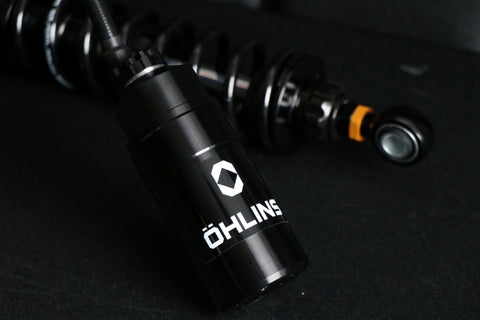Ohlins 14-26 Harley FL Touring STX 36 Twin Blackline 13in Blk Reservoir Shocks 150lb - Max 500lb