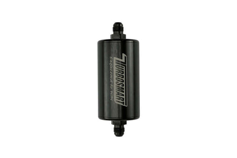 Turbosmart 10um 6AN Inline Fuel Filter - Black