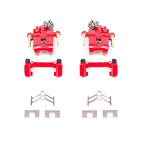 Power Stop 92-01 Honda Prelude Rear Red Calipers w/Brackets - Pair