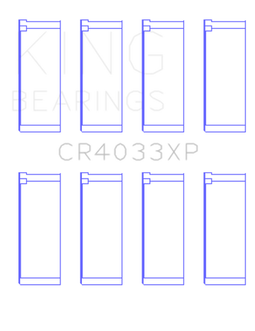 King Engine Bearings Honda F20C/F22C/97-01 H22A4 Rod Bearing Set - Size STDX
