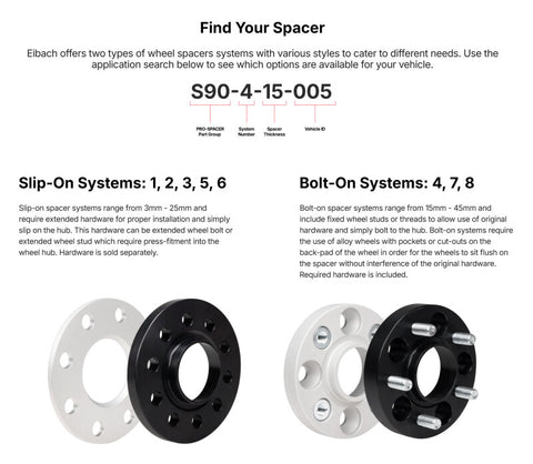 Eibach Pro-Spacer 15mm Spacer / Bolt Pattern 5x100 / Hub Center 57.1 for 96-01 Audi A4 (B5)