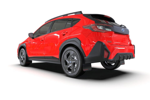 Rally Armor 24-25 Subaru Crosstrek Black UR Mud Flap White Logo