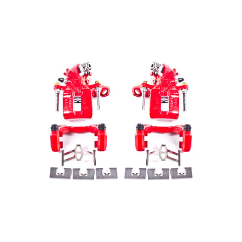 Power Stop 06-11 Acura CSX Rear Red Calipers w/Brackets - Pair
