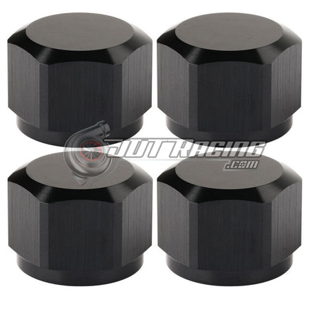 JDT Racing AN16 16AN Flare Cap with Internal O-Ring ORB Black Aluminum High Quality (Qty 4)