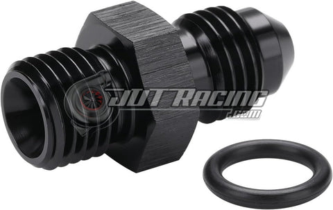 AN4 4AN Male Flare to AN4 4AN Male ORB Straight Adapter Fitting with O-Ring