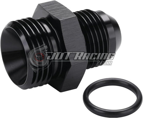 AN8 8AN Male Flare to AN10 10AN Male ORB Straight Adapter Fitting with O-Ring