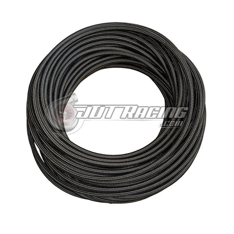 JDT Racing 3AN AN3 PTFE Black Nylon Braided Stainless Steel Fuel Hose E85 30ft Length