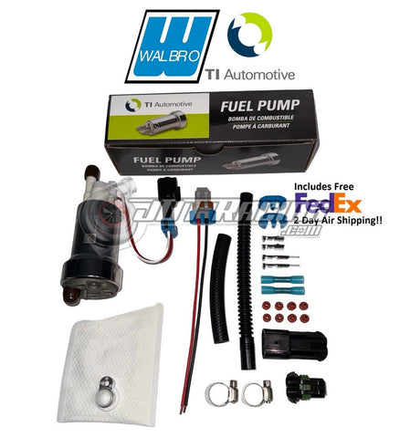Genuine Walbro/TI Automotive F90000295 535lph E85 Fuel Pump & JDT Install Kit