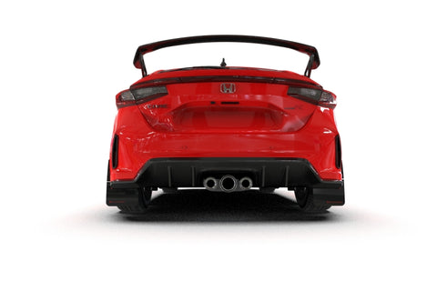Rally Armor 23-26 Honda Civic Type R Black Mud Flap Light Blue Logo
