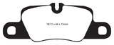 EBC 12-15 Porsche 911 (991) (Cast Iron Rotor only) 3.8 Carrera S Yellowstuff Rear Brake Pads