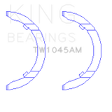 King Engine Bearings 1798 Audi CDAA/CDHA/CDHB/CDAB Thrust Washer Set