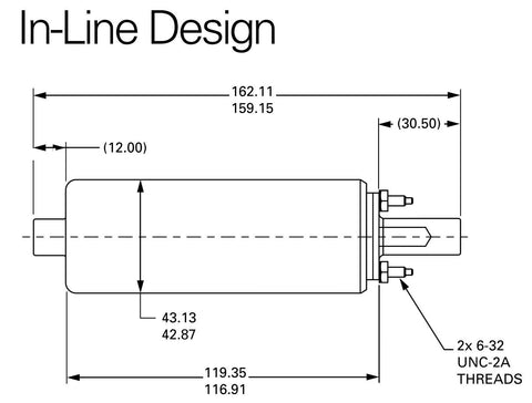 Walbro GSL394 190lph High Pressure Inline External Fuel Pump & 400-939 Install Kit