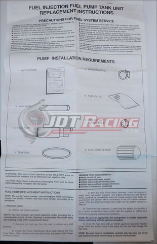 Walbro GSS342 255lph High Pressure Fuel Pump & Install Kit 1998-2000 Ford Ranger 3.0L/4.0L