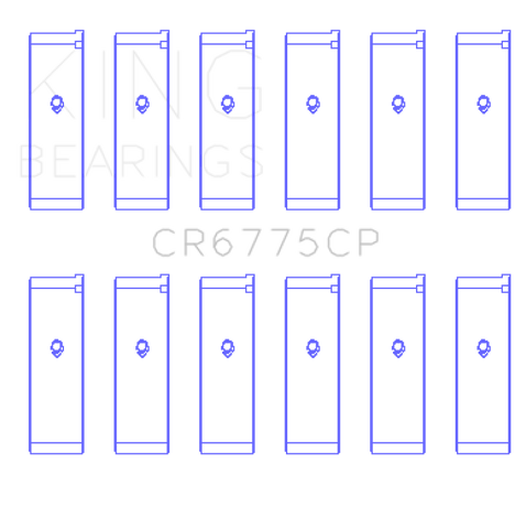 King Engine Bearings 01-06 Nissan 3.5L VQ35DE Connecting Rod Bearing Set (6 Pairs)