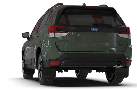 Rally Armor 22-24 Subaru Forester & Wilderness Black UR Mud Flap w/Grey Logo