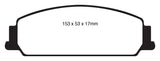 EBC 08-10 Pontiac G8 3.6 Redstuff Front Brake Pads