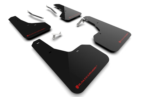 Rally Armor 22-24 Subaru Forester & Wilderness Black UR Mud Flap w/Red Logo