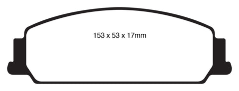 EBC 08-10 Pontiac G8 3.6 Redstuff Front Brake Pads