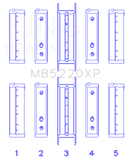 King Subaru WRX/STi EJ20 EJ22 EJ25 Flange #3 Position Performance Main Bearing Set - Size STD